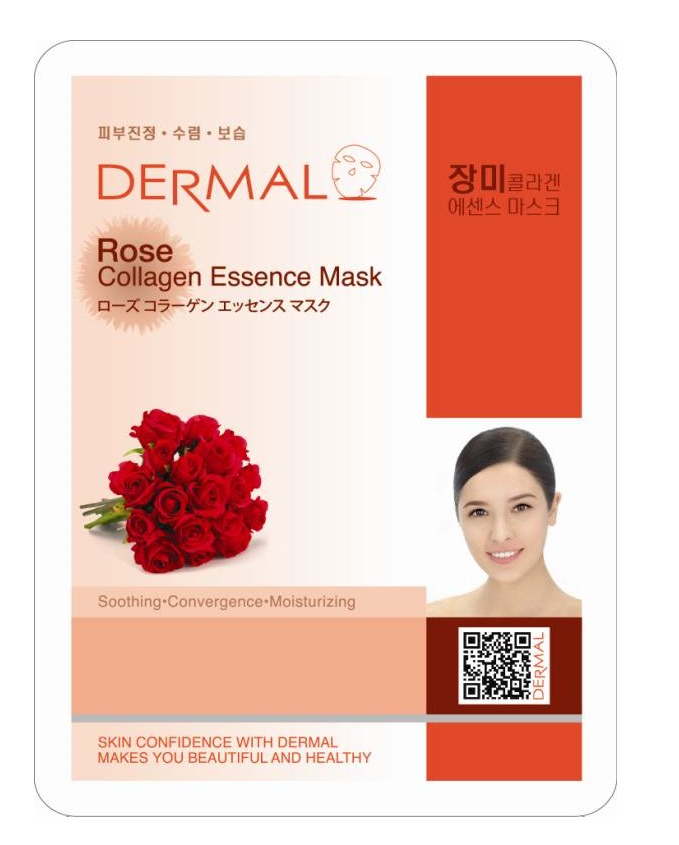 Маска для лица Dermal Rose Collagen роза и коллаген 23г - в интернет-магазине tut-beauty.by