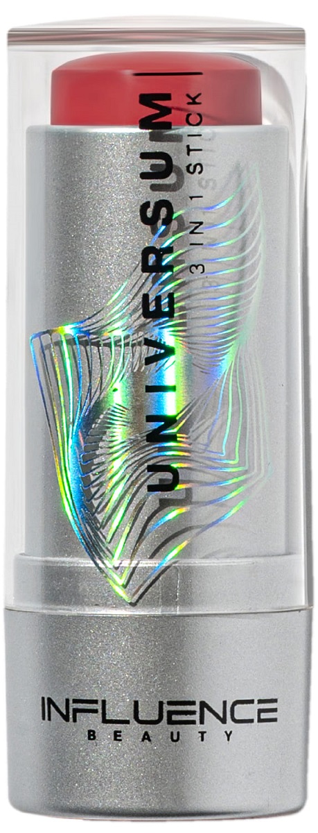 Стик Influence Beauty Universum 3 в 1 для макияжа глаз лица и губ тон 04 натурально-розовый 5.5г