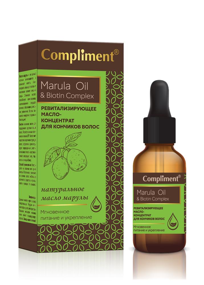 Масло для волос Compliment Marula Oil & Biotin Complex для секущихся кончиков 25мл