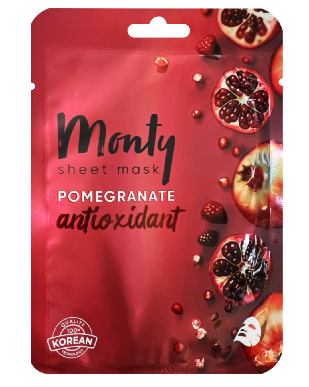 Маска для лица Monty Tencel тканевая гранат 25мл - в интернет-магазине tut-beauty.by