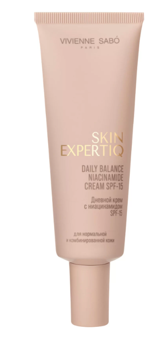 Крем для лица Vivienne Sabo Skin Expertiq SPF15 Дневной с ниацинамидом 50мл