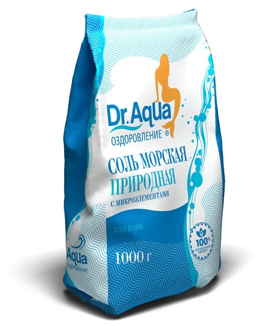 Соль для ванны Dr. Aqua природная 1000кг