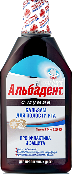Бальзам для полости рта Альбадент с мумиё для проблемных десен 400мл - в интернет-магазине tut-beauty.by