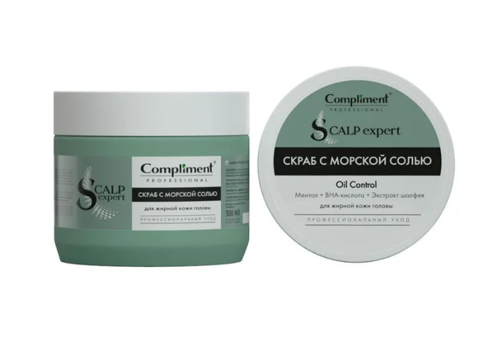 Скраб для кожи головы Compliment PROFESSIONAL SCALP EXPERT LINE с морской солью 300мл - в интернет-магазине tut-beauty.by