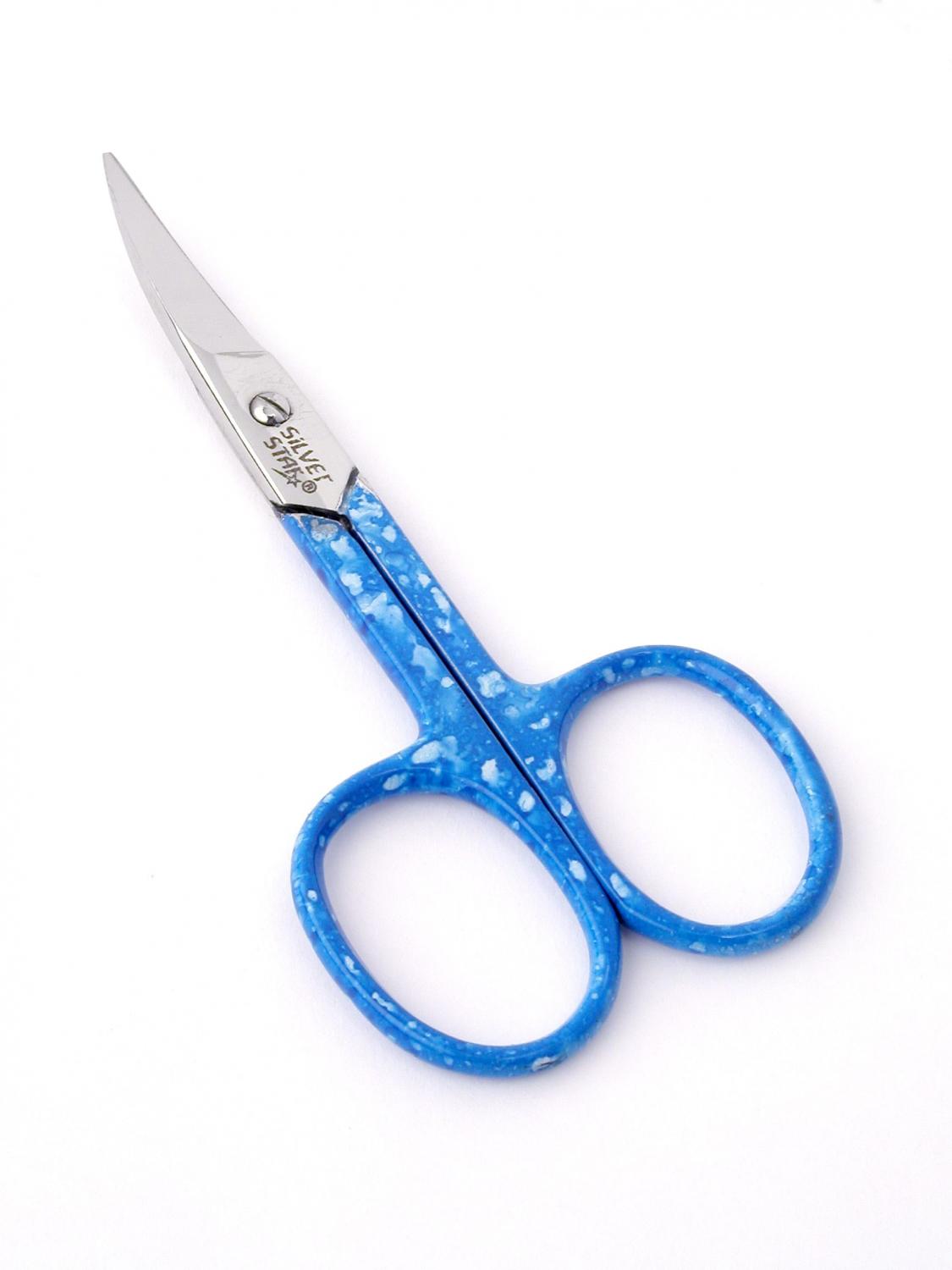 Ножницы Silver Star НСС-10 для ногтей голубые ручки