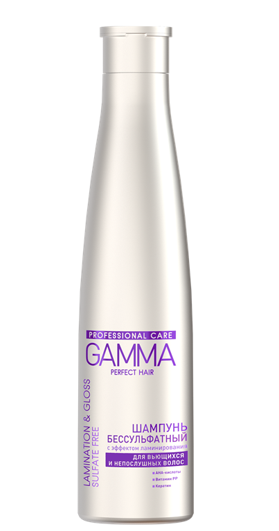 Шампунь для волос GAMMA Perfect Hair с эффектом ламинирования 350мл