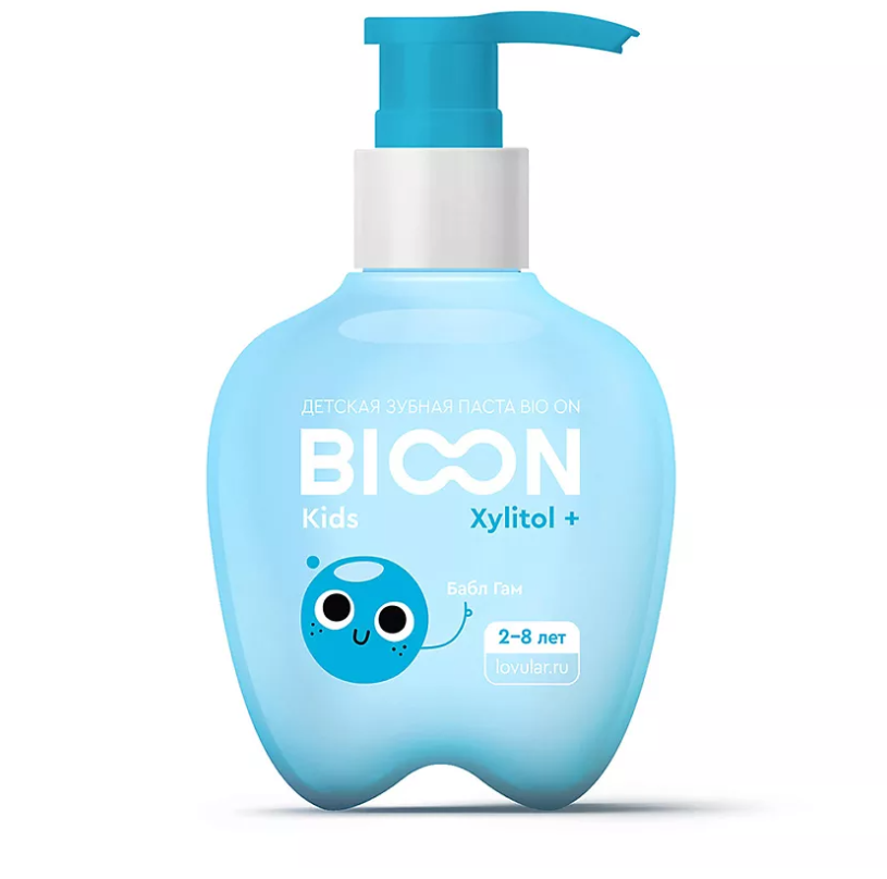 Зубная паста Lovular BIO ON детская бабл гам с ксилитом 200гр