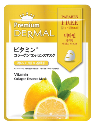 Маска для лица Dermal Premium Vitamin Collagen Essence с коллагеном и витамином С 25г
