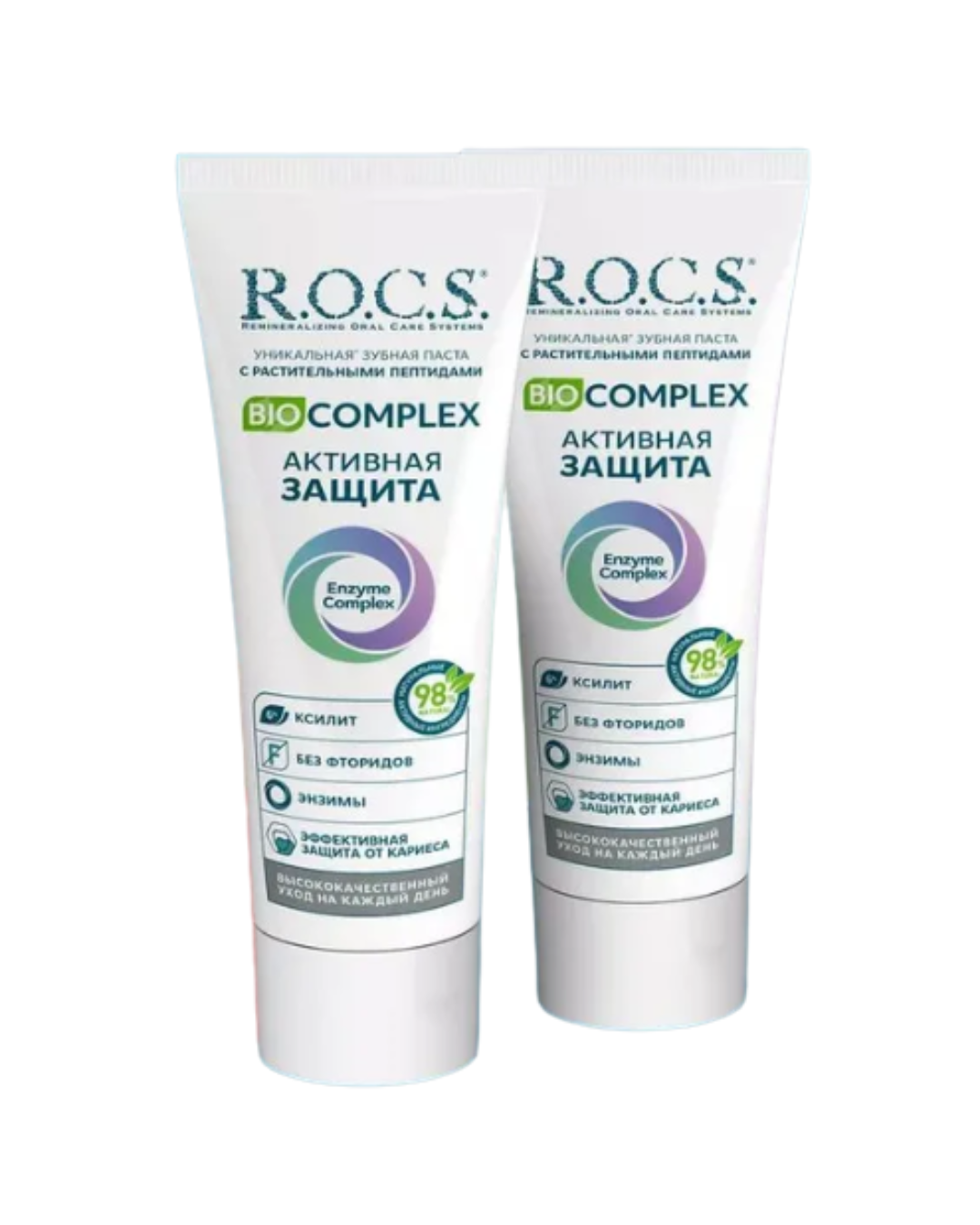 Набор паст R.O.C.S. BIOCOMPLEX Активная защита 2шт. х 94г