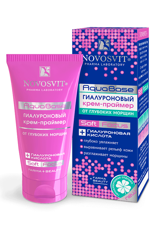Крем для лица Novosvit AquaBase гиалуроновый от глубоких морщин 50мл - в интернет-магазине tut-beauty.by