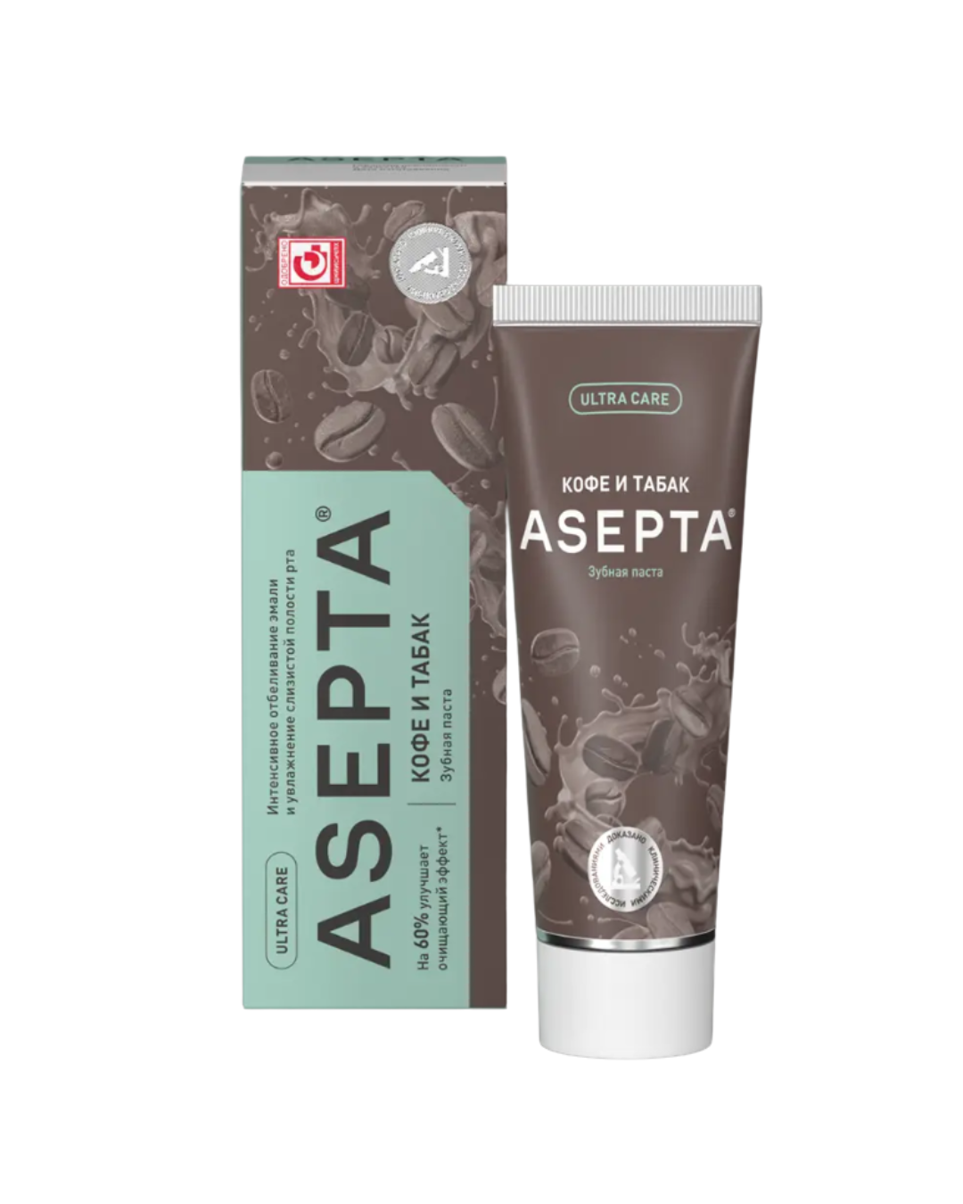 Зубная паста ASEPTA Кофе и табак 75мл - в интернет-магазине tut-beauty.by