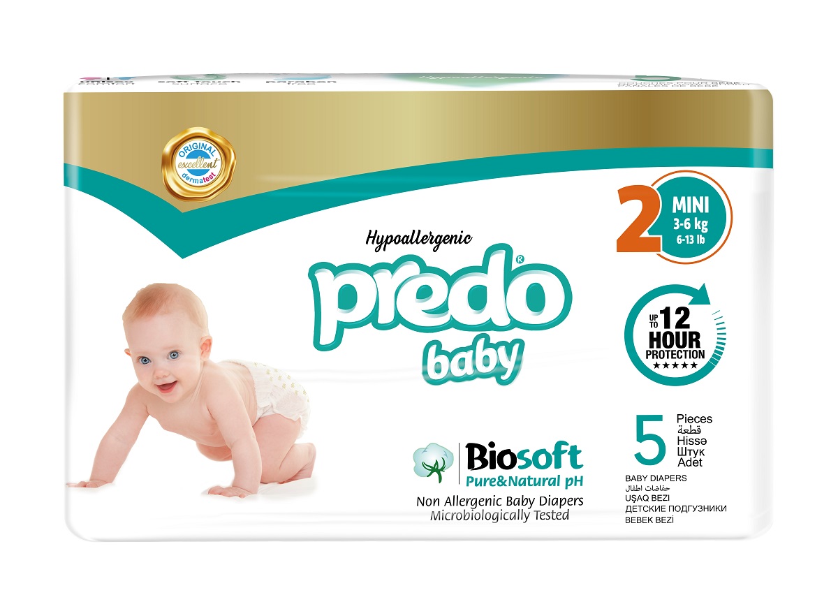 Подгузники Predo Baby № 2 Mini (3-6 кг) 5шт - в интернет-магазине tut-beauty.by