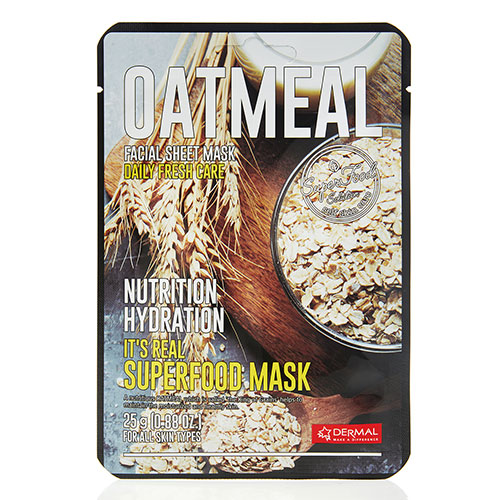 Маска для лица Dermal Superfood Oatmeal овсянка 25г - в интернет-магазине tut-beauty.by