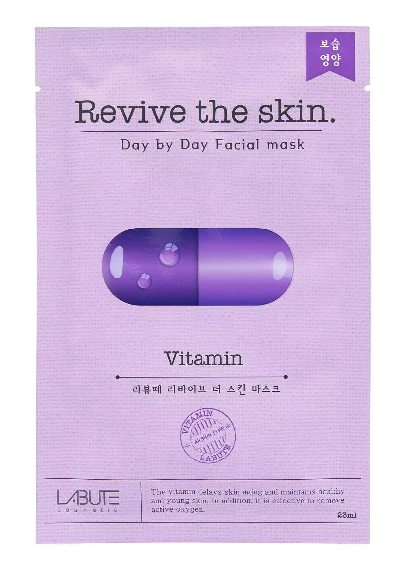 Маска для лица Labute Revive The Skin Vitamin витаминная 23мл р