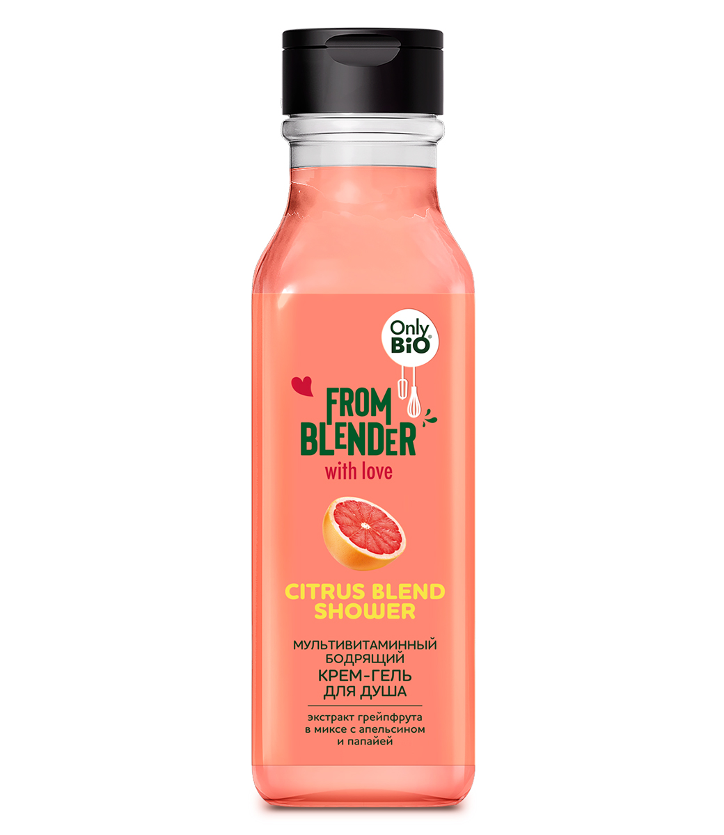 Крем-гель для душа Only Bio From Blender With Love Citrus мультивитаминный 370мл - в интернет-магазине tut-beauty.by