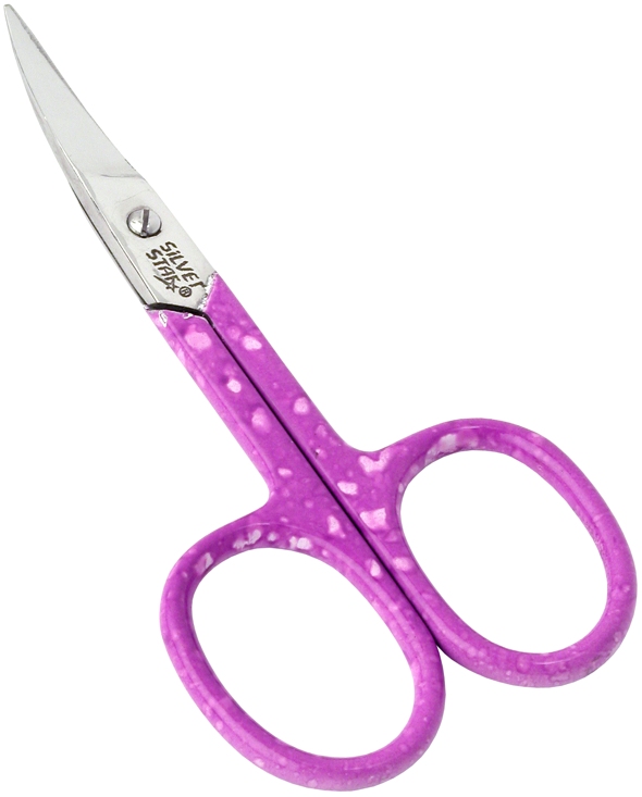 Ножницы Silver Star НСС-11 для ногтей пурпурные ручки