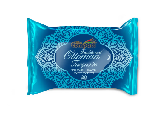 Салфетки влажные Ultra Compact Ottoman Turquoise 20шт - в интернет-магазине tut-beauty.by