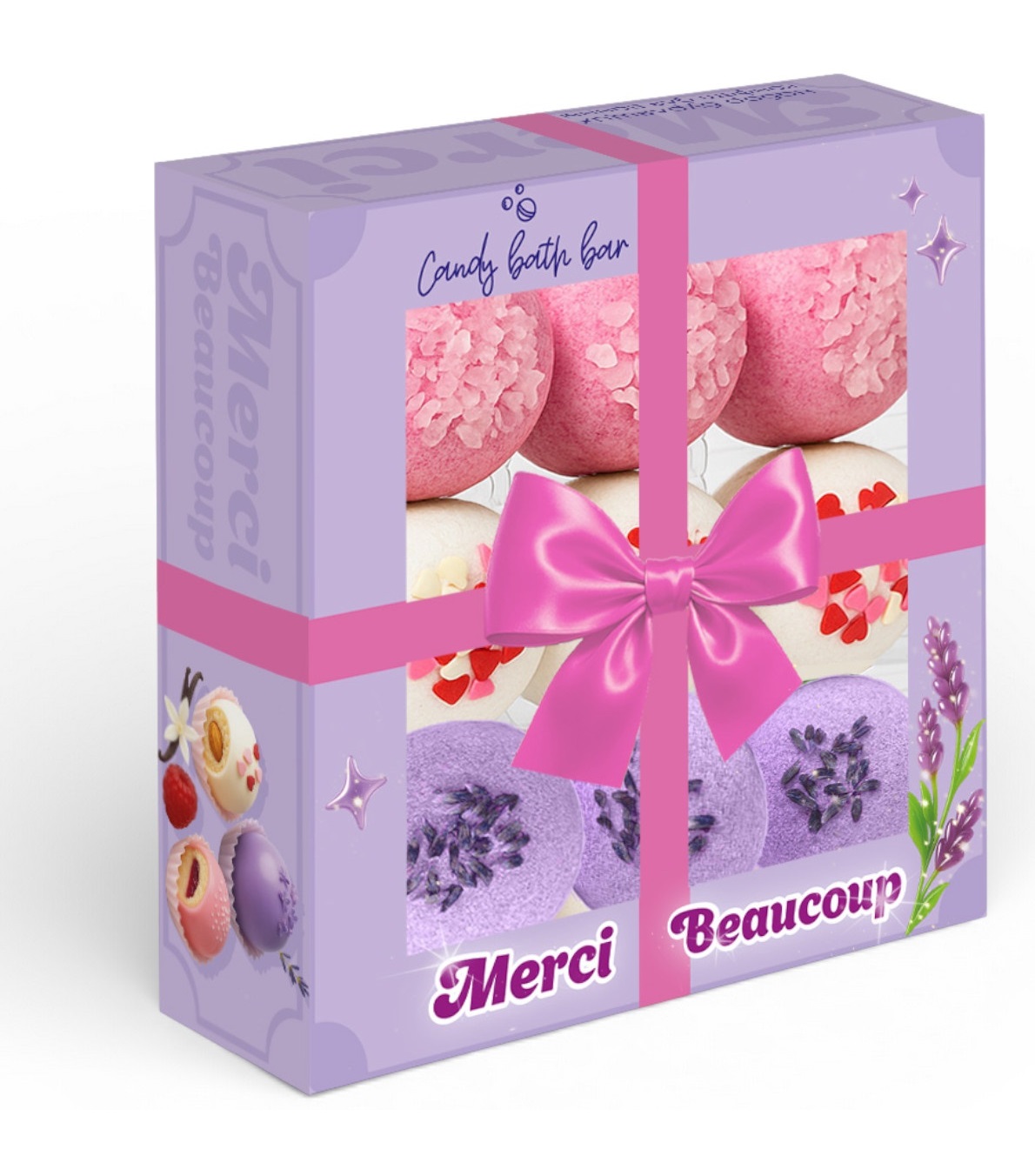 Набор Laboratory Katrin Candy bath bar Merci бурлящие шары 9х40гр