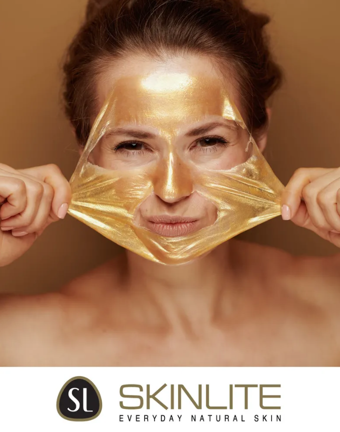 Маска-пленка для лица Skinlite золотая Обновление кожи 15гр
