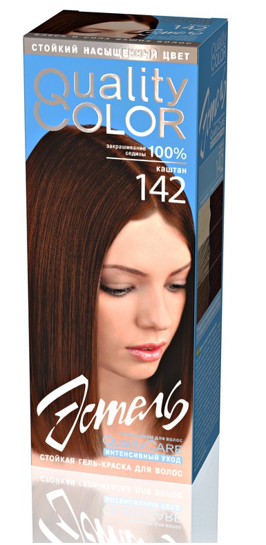 Краска для волос Estel Quality Color тон 142 каштан - в интернет-магазине TUT-BEAUTY.BY с доставкой.