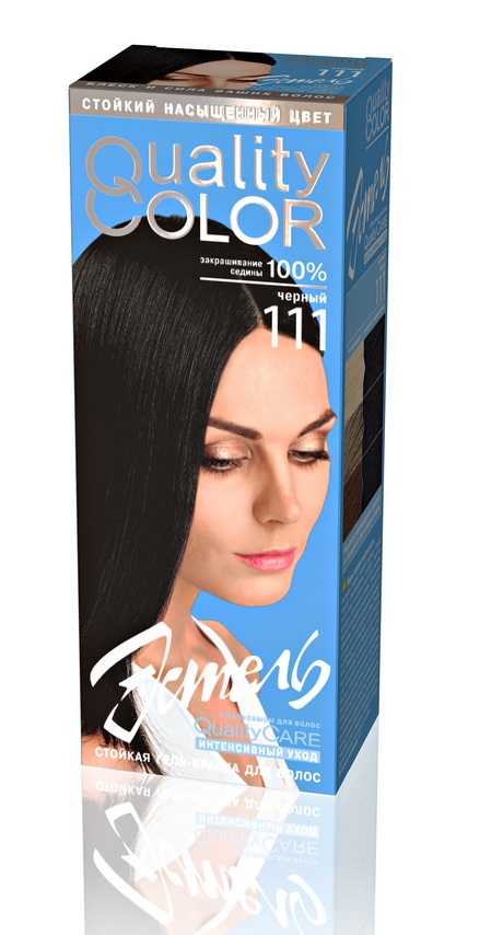Краска для волос Estel Quality Color тон 111 черный - в интернет-магазине TUT-BEAUTY.BY с доставкой.