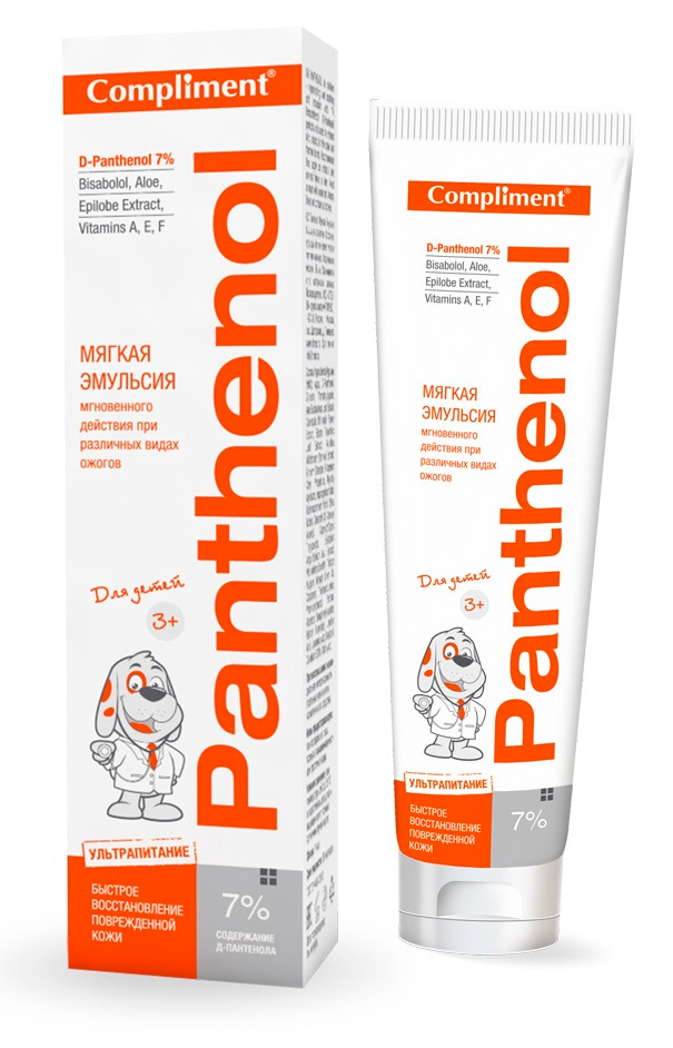 Эмульсия для тела Compliment Panthenol 3+ мягкая детская после ожогов 75мл р