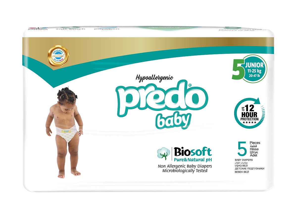 Подгузники Predo Baby Junior № 5 (11-25 кг) 5шт - в интернет-магазине tut-beauty.by