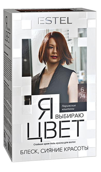 Краска для волос Estel Я Выбираю Цвет тон 6.74 парижские каштаны - в интернет-магазине TUT-BEAUTY.BY с доставкой.
