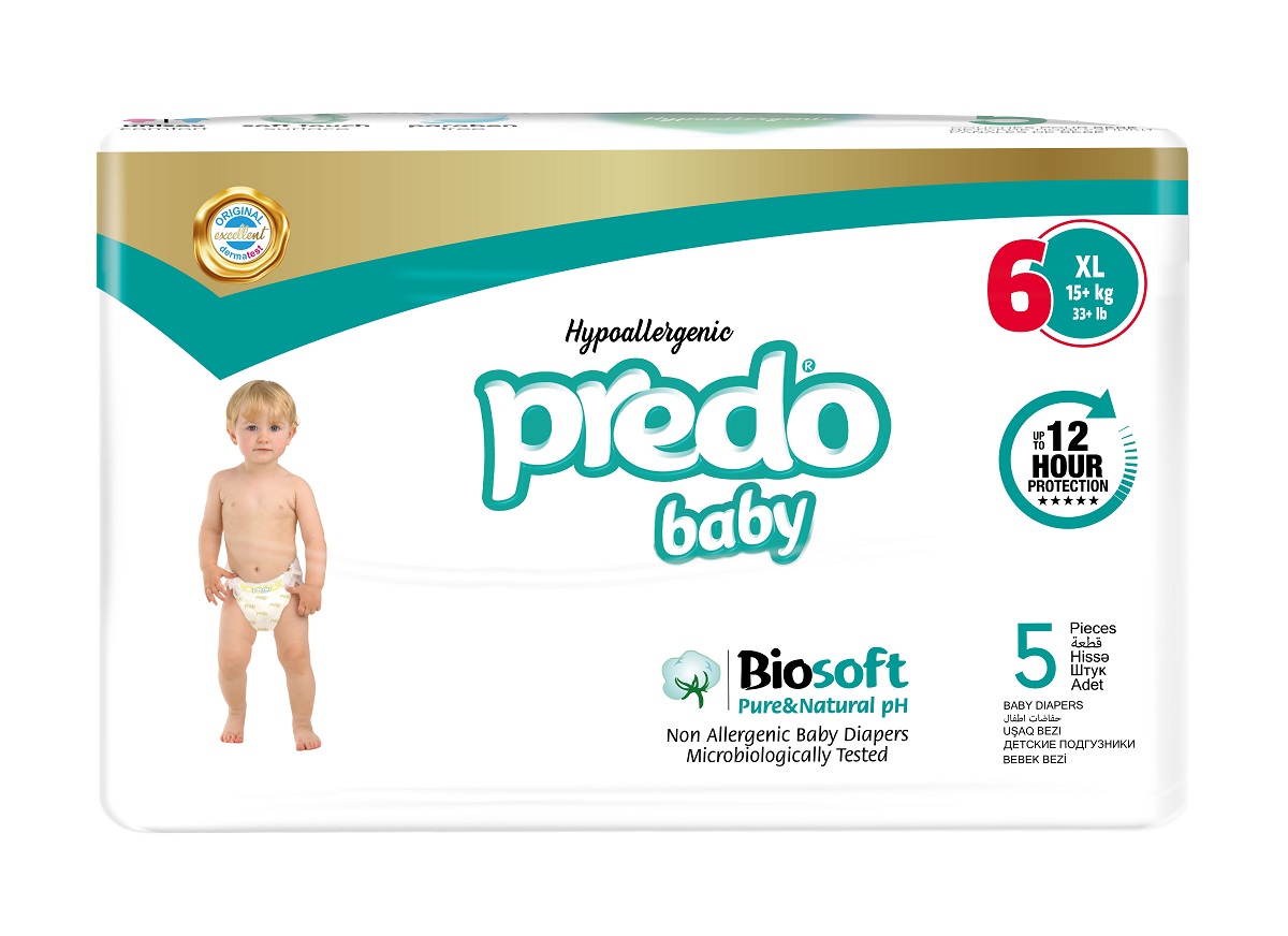 Подгузники Predo Baby № 6 XL (15+ кг) 5шт - в интернет-магазине tut-beauty.by