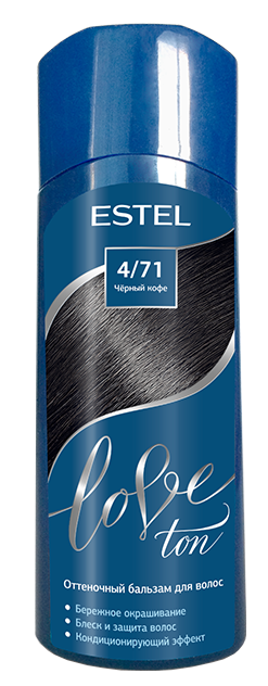 Бальзам для волос Estel Love оттеночный тон 4.71 черный кофе 150мл - в интернет-магазине TUT-BEAUTY.BY с доставкой.