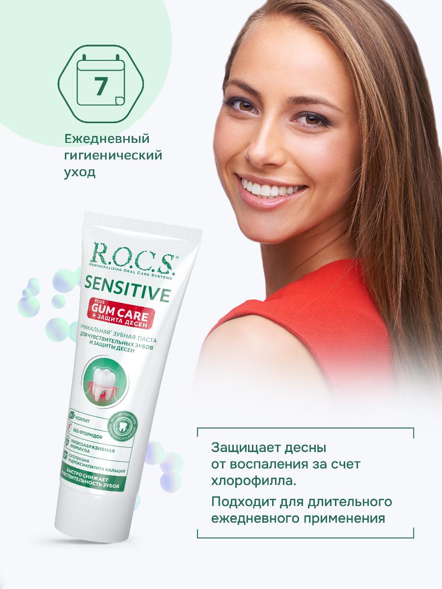 Зубная паста R.O.C.S. Sensitive для чувствительных зубов + защита десен 94г