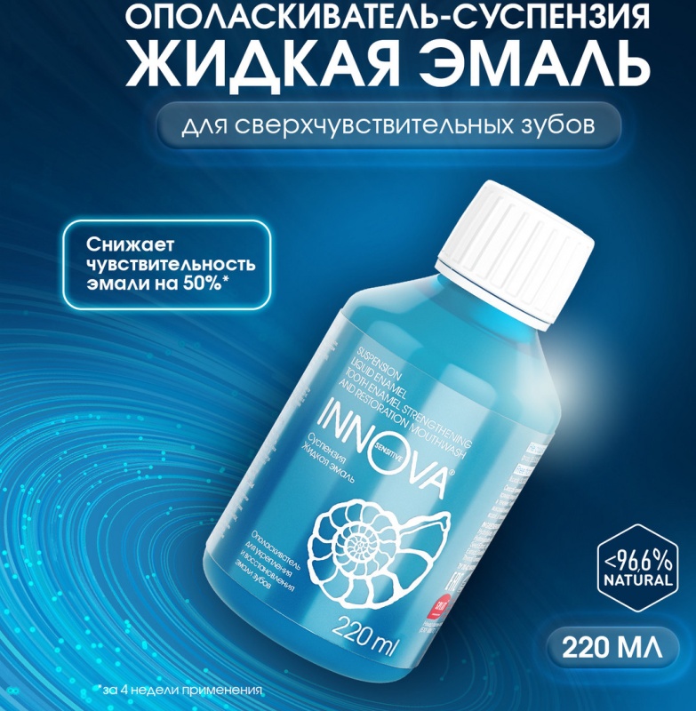 Ополаскиватель INNOVA Суспензия Жидкая эмаль 220мл