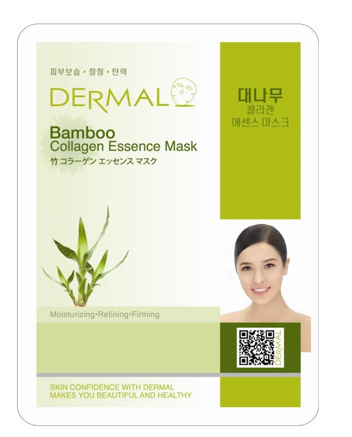 Маска для лица Dermal Bamboo Collagen бамбук и коллаген 23г - в интернет-магазине tut-beauty.by