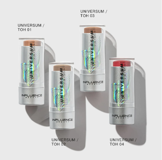 Стик Influence Beauty Universum 3 в 1 для макияжа глаз лица и губ тон 02 Нейтральный коричневый 5.5г