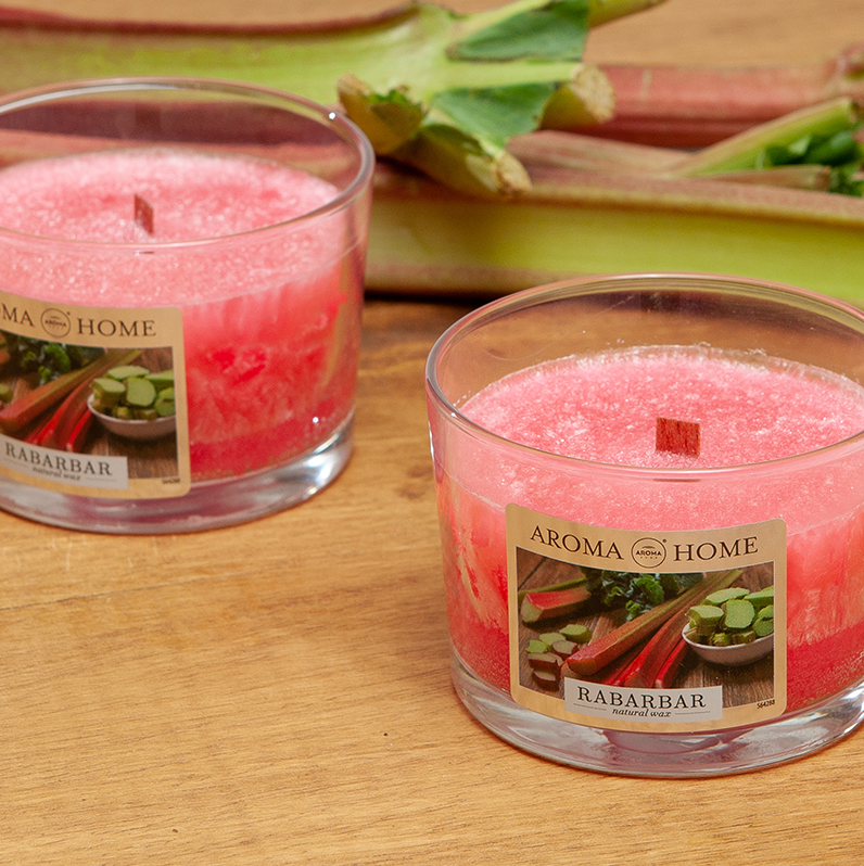 Ароматизированная свеча Aroma Home Rhubarb ревень 115г