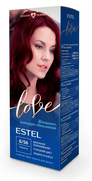 Краска для волос Estel Love тон 6.56 махагон 115мл