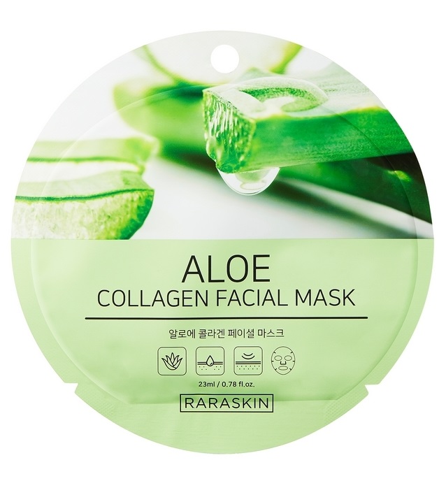 Маска для лица Raraskin Aloe Collagen Facial Mask с экстрактом алоэ 23мл