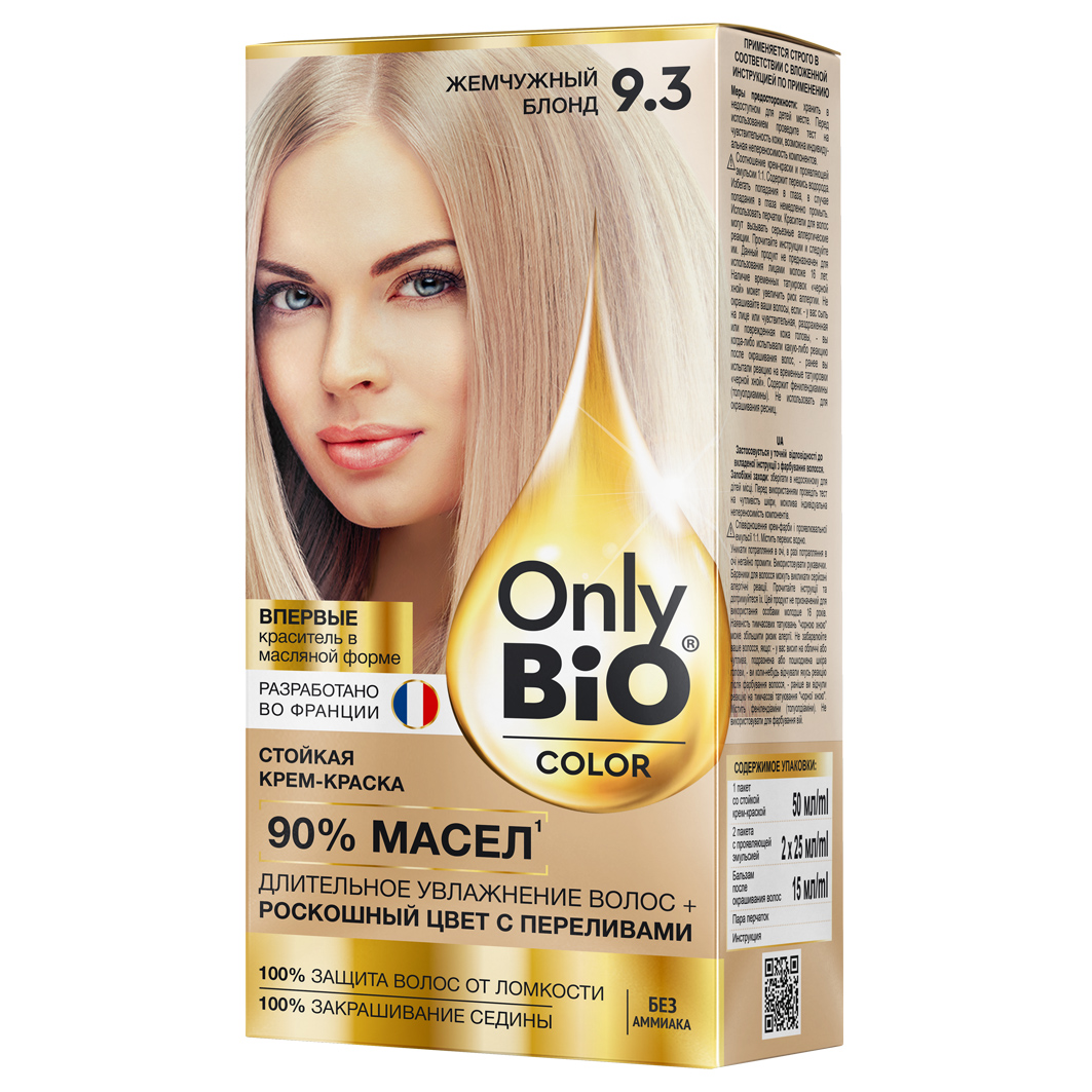Краска для волос Fitocolor Only Bio COLOR 9.3 Жемчужный блонд  115мл - в интернет-магазине tut-beauty.by