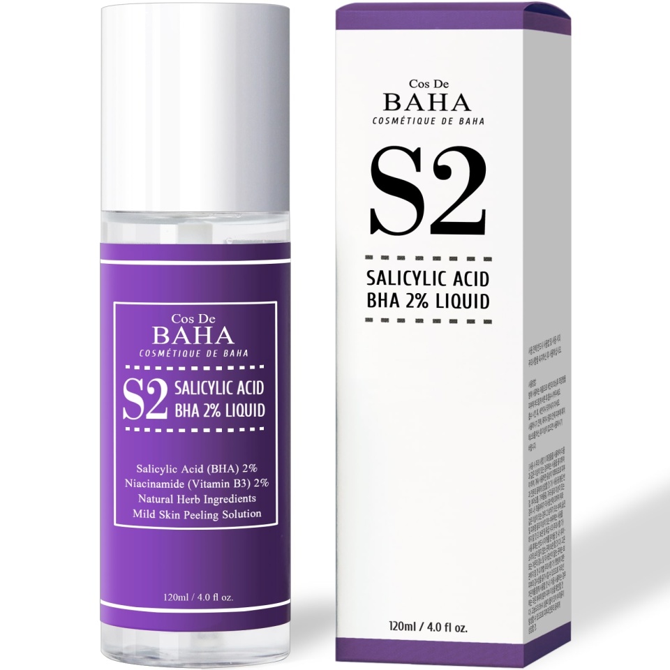 Тоник для лица Cos De BAHA Salicylic Acid 2% Liquid с ниацинамидом и салициловой кислотой 120мл - в интернет-магазине tut-beauty.by