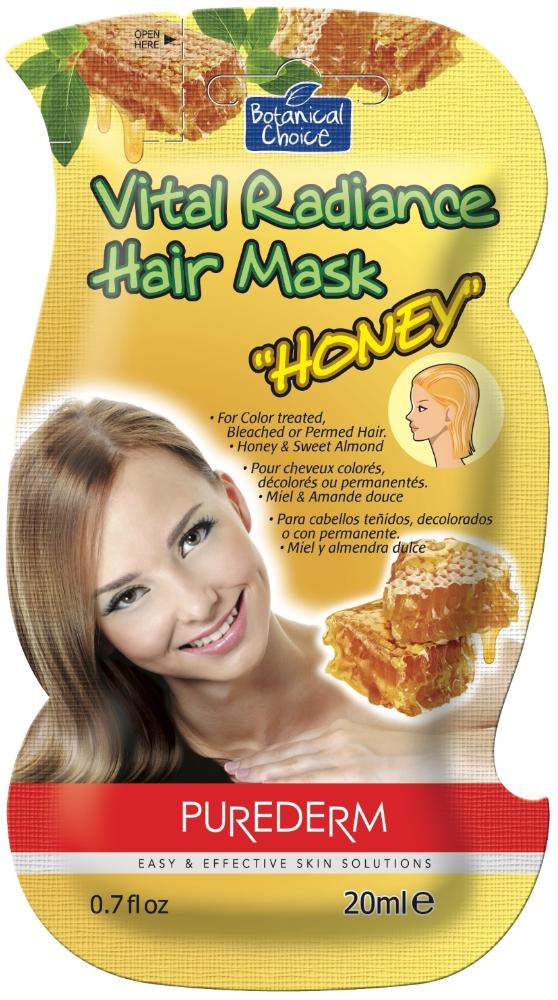 Маска для волос Purederm Vital Radiance Hair Mask с медом для сухих волос 20мл