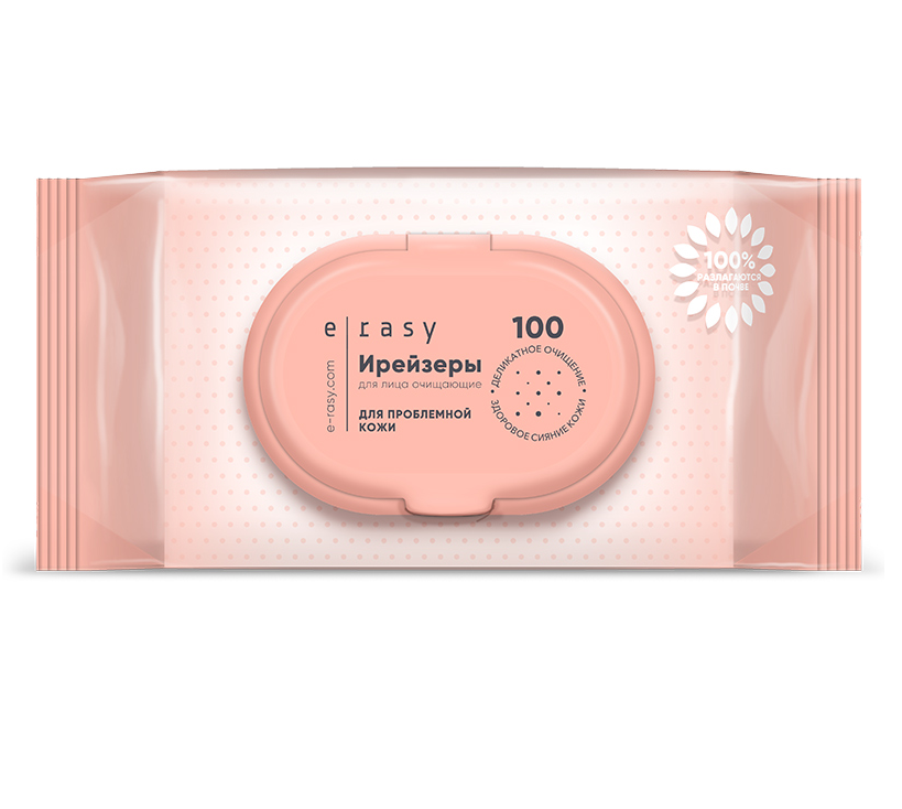 Ирейзеры для лица E-RASY для проблемной кожи очищающие 100шт - в интернет-магазине tut-beauty.by