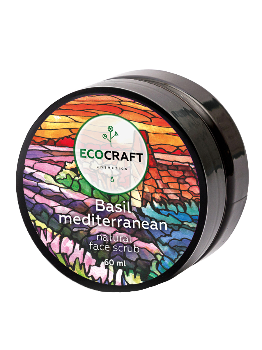 Скраб для лица EcoCraft Basil mediterranean для жирной и проблемной кожи 60мл - в интернет-магазине tut-beauty.by