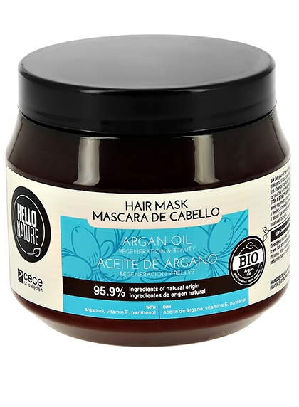 Маска для волос Hello Nature Argana Oil с маслом арганы 250мл - купить в интернет-магазине косметики tut-beauty.by