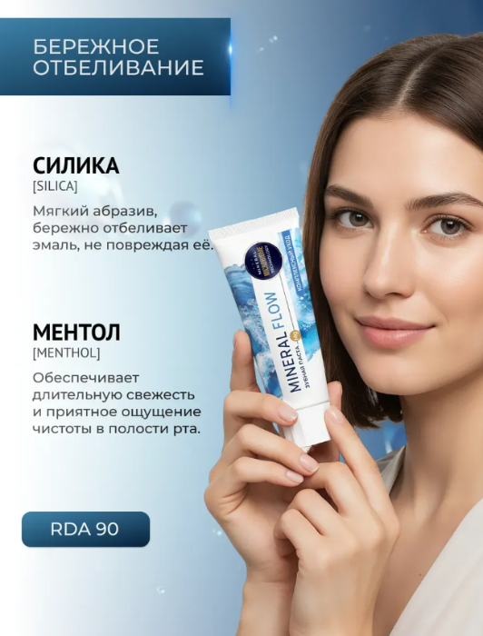 Зубная паста PSLAB Mineral Flow Комплексный уход 100гр