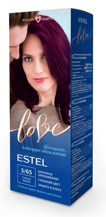 Краска для волос Estel Love тон 5.65 спелая вишня 115мл