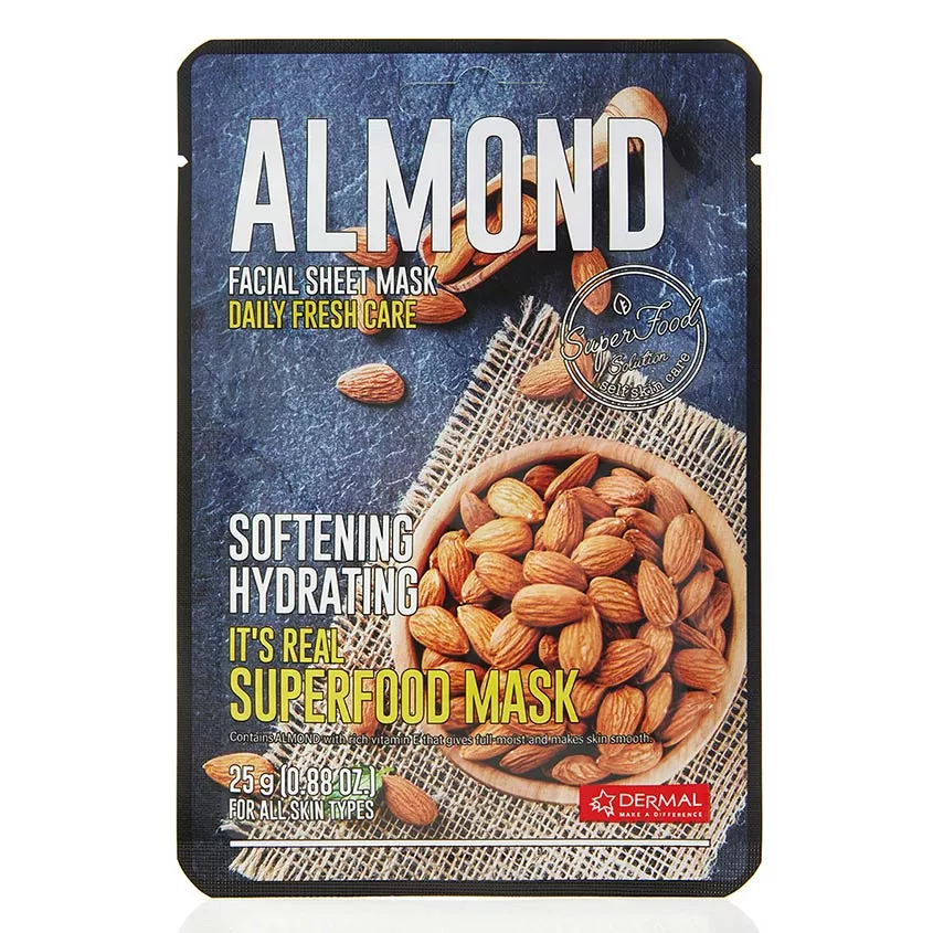 Маска для лица Dermal Superfood Almond миндаль 25г - в интернет-магазине tut-beauty.by