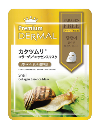 Маска для лица Dermal Premium Snail Collagen коллаген и экстракт секреции улитки 25г - в интернет-магазине tut-beauty.by