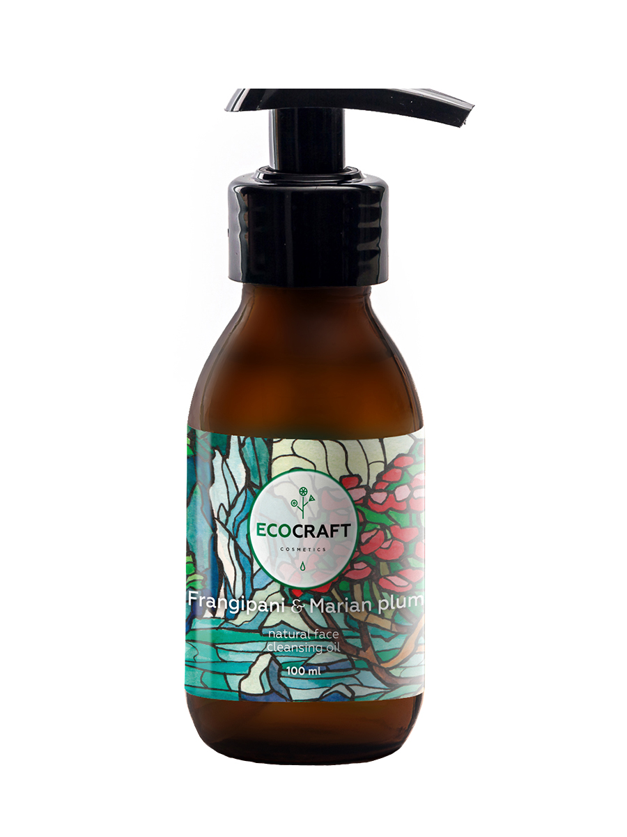 Гидрофильное масло EcoCraft Frangipani and Marian plum с лифтинг-эффектом для зрелой кожи Франжипани и марианская слива 100мл р - в интернет-магазине tut-beauty.by