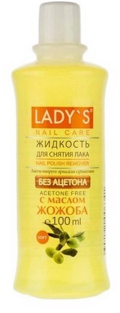 Жидкость для снятия лака Lady’s без ацетона с маслом жожоба 100мл - в интернет-магазине tut-beauty.by