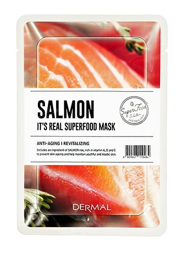 Маска для лица Dermal Superfood Salmon лосось 25г - в интернет-магазине tut-beauty.by